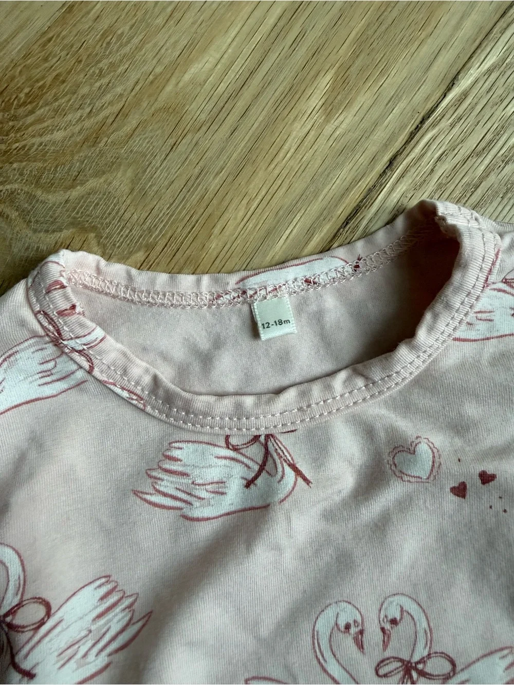 Quincy Mae Pink Swan Pajama Set